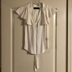 White Stella & Jamie Short Sleeved Blouse
